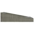 thumbnail image 6 of vidaXL Garden Bed Gray 78.7"x54.7" Poly Rattan, 45777, 6 of 8
