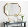 thumbnail image 5 of Kate and Laurel Calter Large Elongated Octagon Frame Wall Mirror, 25.5 x 37.5, Gold, 5 of 7