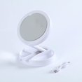 thumbnail image 1 of Led Folding Makeup Mirror with Light USB Double-Sided Desktop Mirror New Vanity Mirror Luminous Portable Storage Mirror, 1 of 8