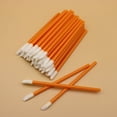 thumbnail image 1 of Granjero Gordo 150 piezas de pinceles aplicadores de labios desechables, pinceles desechables para uñas, barras de labios, pinceles para detalles, naranja, 1 of 3