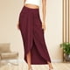 thumbnail image 3 of Falda Vestido Casual Mujer Media Pantorrilla Asimétrico Transpirable Viajes De Verano (Rojo M) Cgtredaw Rojo T M para Mujer, 3 of 6