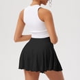 thumbnail image 6 of OQQ Women's 2-in-1 Basic 2-piece Skirt Versatile Stretch Casual Sports Tennis Mini Skirt, 6 of 9