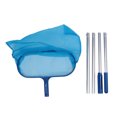 thumbnail image 2 of Pool Net Skimmer, Durable Pool Cleaning Tool Fine Mesh Professional Easy Operation 4 Telescopic Pole  for Pool Bottom Walls, 2 of 7