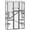 Grey, variant on PawHut Catio Outdoor Cat Enclosure with 6 Jumping Platforms, Grey