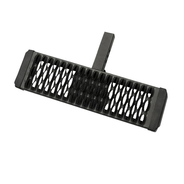 TrailFX Truck Step AHS001B TFX Aggressive Hitch Step; Hitch Mount; Fits 2 Inch Receivers; Flat Step; Non-Extendable; Stationary; Powder Coated; Titanium Black; Aluminum