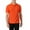 Orange, variant on Nnhblu Men Cotton Short Sleeve Turndown collar Button Blouses Black M