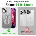 thumbnail image 2 of Case for iPhone 15 Case Glitter Bling Crystal Bow Design Full Camera Lens Protector Anti-Scratch Bumper Shockproof Cover Women Girls Soft TPU Case for iPhone 15 Sliver KDL, 2 of 13