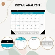 Desk Calendar from Jan 2026 to June 2027, Monthly Wall Calendar for Home or Office, 17 x 12