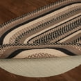 thumbnail image 5 of VHC Brands Sawyer Mill Jute Oval Rug & Non Skid Pad, White, Asphalt, & Gray, 5 of 8