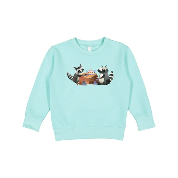 Inktastic Raccoon Tea Party Toddler Sweatshirt