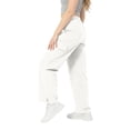 thumbnail image 5 of Resicozy Cargo Pants Women High Waisted Parachute Hiking Pants with 4 Pockets Lightweight Baggy Water Resistant Quick Dry White 2XL, 5 of 5