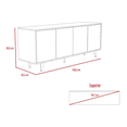 thumbnail image 5 of Mueble Mesa P/ Tv Bora Rovere Madera Aglomerada Excelsior, 5 of 5