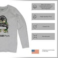 thumbnail image 6 of Military Mom Women's Long Sleeve T-shirt Proud Mom Life Messy Bun Sunglasses Mother's Day Mama Mommy Active Duty Veteran Vet, 6 of 7