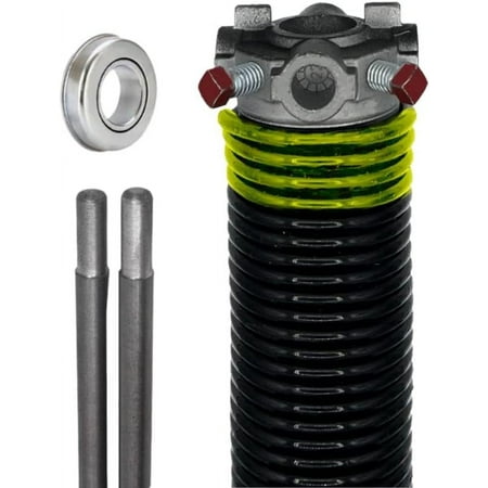 

Garage Door Torsion 207X1.75X30 Includes 1” Steel Bearing And Winding Bars Left Hand Wound Replacement For Right Side Of Garage Doors (Color Cone: Black)