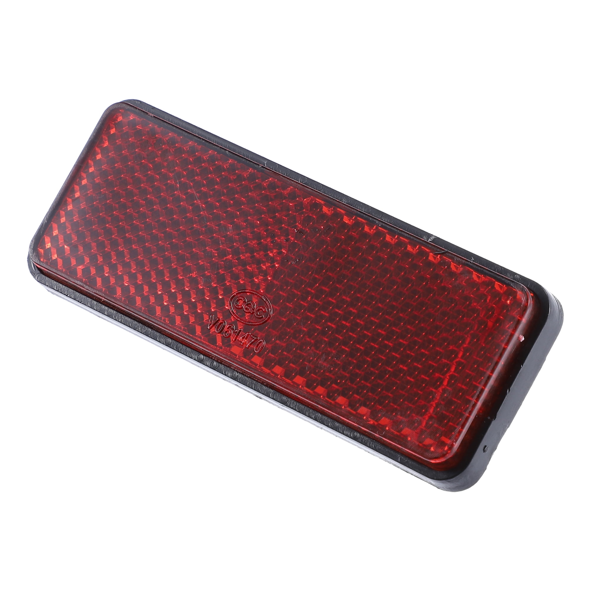 Unique Bargains 4Pcs M6x1.0 Plastic Universal Reflective Warning Reflector Red