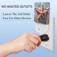 thumbnail image 3 of Starfish LED Square Night Lights - Stylish and Functional Nightlight for Better Sleep - Energy Saving Plug-in Wall Light with Auto Sensor, 3 of 6