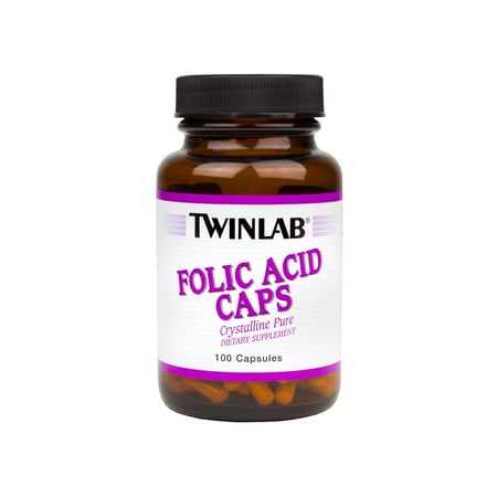 - Twinlab Folic Acid Capsules, 100 Ct