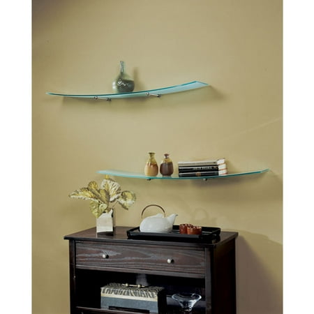 Homestyle Concavo Shelf with Silver Duck Brackets