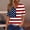A1000_Blue, variant on Vetsdori Summer T Shirts for Women American Flag Red White and Blue Pullover 3/4 Sleeve,Independence Day Fourth of July Casual V-Neck Juniors Tops Graphic