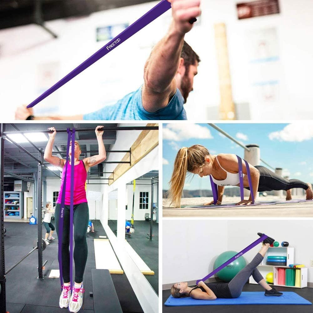 DADHOT Pull-Up Bands Resistance-Bands Exercise-Bands - Pull up Assistance Bands Workout Bands Resistance for Women Long Resistance Bands Resistance Loop Bands Perfect for Gym Home（Purple (35-85lbs)）