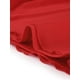 thumbnail image 5 of Vestido midi sin tirantes INSPIRE CHIC para mujer con dobladillo irregular y volantes para fiesta de cóctel M Rojo, 5 of 5