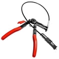 thumbnail image 2 of Herramienta de abrazadera de manguera, acero al carbono, funcion de bloqueo practica, cabeza plana, portatil, facil de usar, alicates de abrazadera de manguera flexible para, 2 of 7