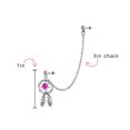 thumbnail image 3 of Bling Jewelry Womens White Blue Pink Dream Catcher Feather Cartilage Ear Stud Surgical Steel 14G, 3 of 4