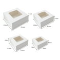 thumbnail image 6 of Cake Boxes with Window - 10Pcs Oilproof Kraft Paper Bakery Boxes, Square Cardboard Disposable Cake Box for Pastries, Cookies, Pie, 6 of 8