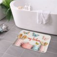 thumbnail image 3 of FJPT Non Slip Flannel Polyester Floor Mat My Kitchen Butterflies And Cookware Design For Bathroom Kitchen Bedroom Decor 16x24 inch, 3 of 5