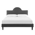 thumbnail image 5 of Modway Soleil Performance Velvet Full Bed in Charcoal, 5 of 10