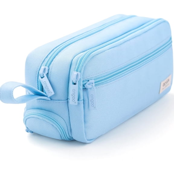 Large Pencil Case High Capacity Holder Box Storage Bag Desk Organizer Marker Pouch Pen for Office College Adult Pink-blue-
