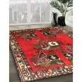 thumbnail image 2 of Ahgly Company Indoor Square Traditional Red Persian Area Rugs, 4' Square, 2 of 6