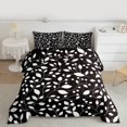 thumbnail image 2 of Manfei Rustic Leaf Queen Comforter Set for Kids, Black White Branches Bedding Sets, Plant Botanical Reversible Bedding Comforter Set, Ultra Soft Home Decor, 3pcs, 2 of 8