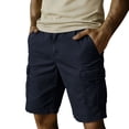 thumbnail image 5 of Fewfanhot Men's Big & Tall Multi-Pocket Cargo Shorts, Elastic Waist Drawstring Casual Outdoor Summer Shorts, S-5XL, 5 of 5