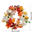 thumbnail image 3 of Guirnalda de Otoño de Girasol Artificial, Calabaza y Hoja de Arce para Decoración de Puerta o Pared en Acción de Gracias, 45 cm o 50 cm, Estilo Completo o Medio, 3 of 6