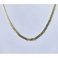 14k Bonded Gold Mariner Chain with Cross Pendant, Best Unisex Christmas