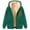 Green, variant on Fartey Womens Sherpa Lined Jacket Fashion Casual Fleece Drawstring Hooded Coat Winter Warm Long Sleeve Jackets Cute Heart Print Outerwear with Pockets