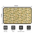 thumbnail image 5 of White Flower Leaves Yellow Pattern Door Rugs,Washable Non Slip Door Mats Indoor,Decorative Door Mats,Entry Mat Indoor for Entrance,Bedroom,Kitchen,Bathroom,30"x17", 5 of 6