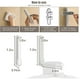 thumbnail image 3 of 3 Piece Rack Organizer, Plastic Foldable Clothes Rack Storage Rack for Closet Laundry, Wall Mounted with Adhesive Tape, Space Saving Clothes Racks, 3 of 4