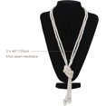 thumbnail image 2 of Collier Long en Perles, Collier de Bijoux Fait de Perles de 124,5 cm et 149,9 cm, 2 of 3