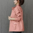 thumbnail image 2 of PIKADINGNIS Winter Double Layer Trench Coat Women Casual Slim Stand-Up Collar Ladies Jacket Autumn Fashion Long Sleeve Windbreaker, 2 of 6