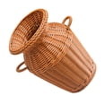 thumbnail image 4 of HLONK Flower Vase Basket Rattan Woven Pot Wicker Plant Seagrass Farmhouse Planter Vases Container Holder Rustic Floral Decor, 4 of 9