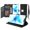 Black, variant on For iPhone 12 & iPhone 12 Pro (Open Camera Hole) Wallet ID Card Holder Case Cover - Black