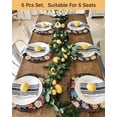 thumbnail image 4 of 15 Inch Round Placemats Set of 4, Boho Pink Flower Non Slip Heat Insulation PP Table Mats, Spring Watercolor Country Floral Plant Washable Place Mats for Kitchen Dining Party Table Decor, 4 of 7