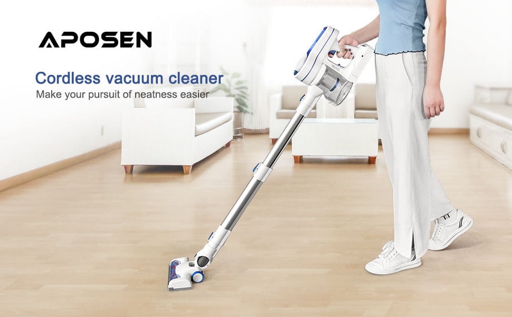APOSEN Cordless Vacuum 10Kpa Handheld Lightweight Vacuum Cleaner VC03