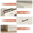 thumbnail image 5 of Vabches Farmhouse 5 Drawer Dresser with Metal Handle, Tall Wood Chest of Drawers for Living Room Bedroom,White, 5 of 8