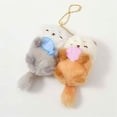 thumbnail image 5 of Plush Keychain, 2pcs/set Magnetic Otter Keychain Korean Style Cartoon Couple Pendants Cute Animal Keyring Bag Charms Car Key Accessories For Women, 5 of 7