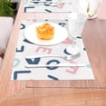 thumbnail image 5 of YFYANG Washable Heat-Resistant Placemats, 70% PVC/30% Polyester, Love Letters Pattern Kitchen Table Mat, 12" x 18" 4 Pcs, 5 of 6