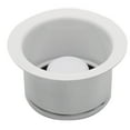 thumbnail image 5 of Westbrass D2082-50 3-1/2" Extra-Deep Collar Waste Disposal Flange & Stopper, Powder Coat White, 5 of 10