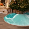 thumbnail image 5 of Sikiie Teal Turquoise 1 Christmas Tree Skirt, Christmas Tree Decorations, Christmas Decor, Tree Mat Decoration(30-48IN)-36", 5 of 6